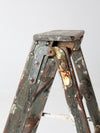 vintage painted wood ladder