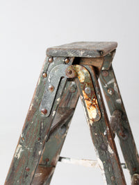 vintage painted wood ladder