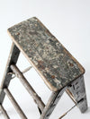 vintage painted wood ladder