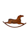 antique rocking horse wall hanging