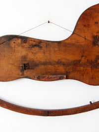 antique rocking horse wall hanging