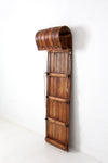 mid-century wooden toboggan