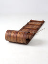 mid-century wooden toboggan