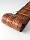 mid-century wooden toboggan