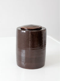 vintage studio pottery jar