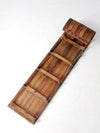mid-century wooden toboggan
