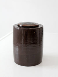 vintage studio pottery jar