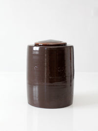 vintage studio pottery jar