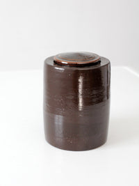 vintage studio pottery jar