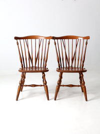 vintage Ethan Allen Windsor chairs pair