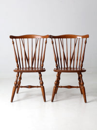 vintage Ethan Allen Windsor chairs pair