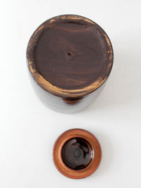vintage studio pottery jar
