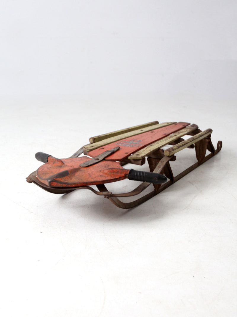 mid-century Red Rocket sled