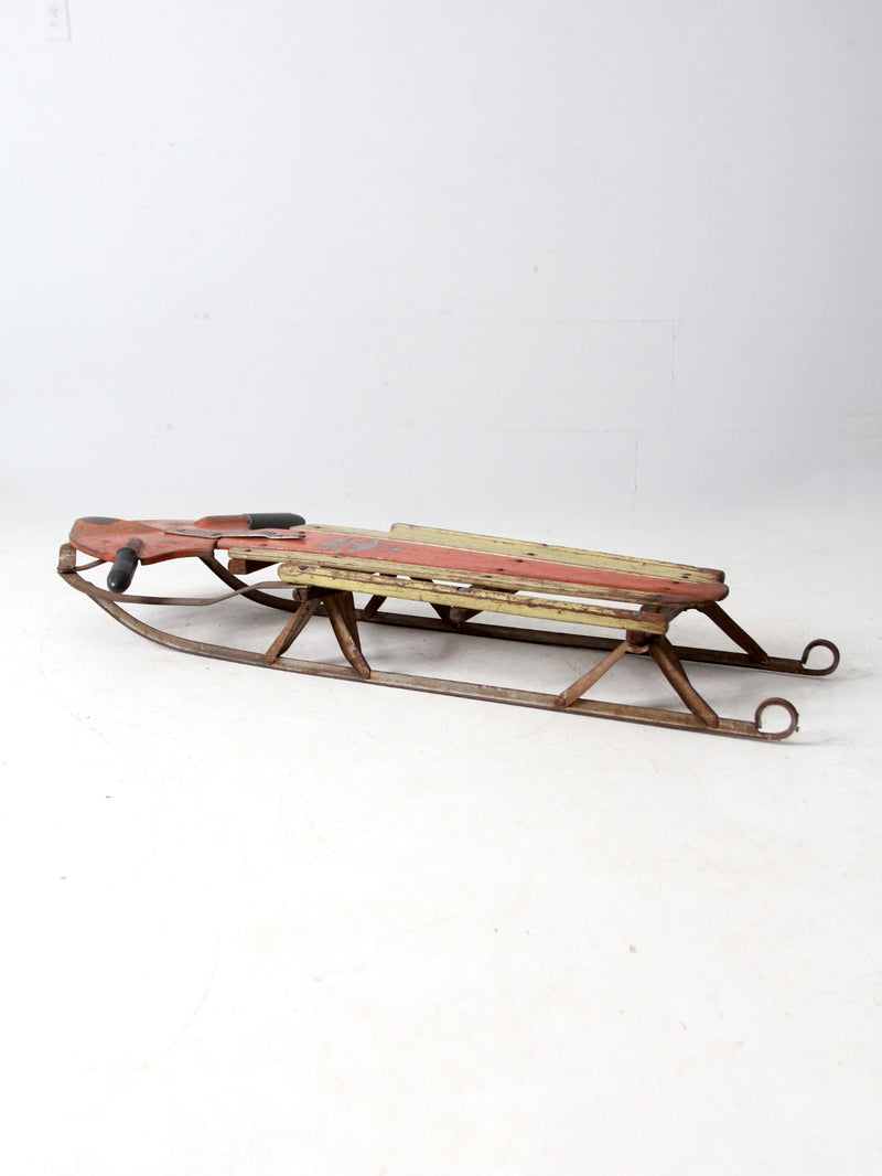 mid-century Red Rocket sled