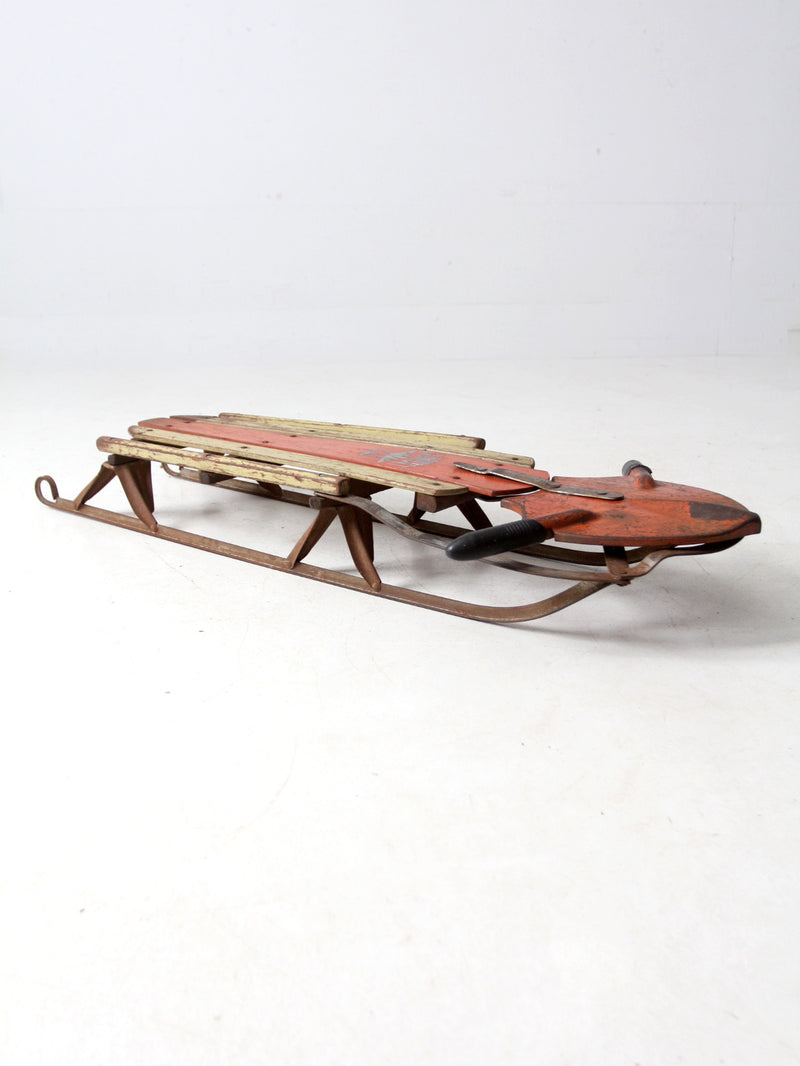 mid-century Red Rocket sled