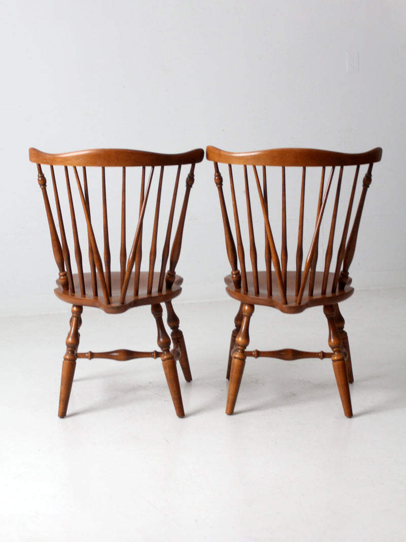 vintage Ethan Allen Windsor chairs pair