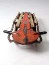 mid-century Red Rocket sled
