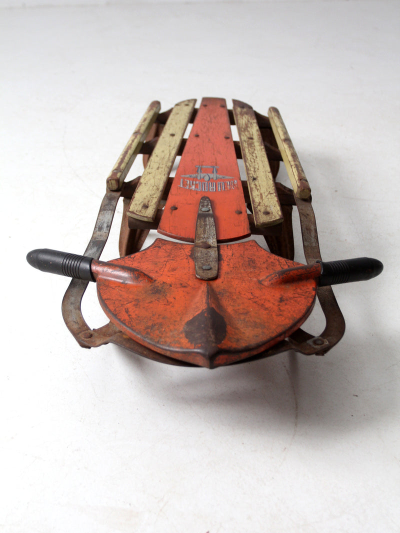 mid-century Red Rocket sled