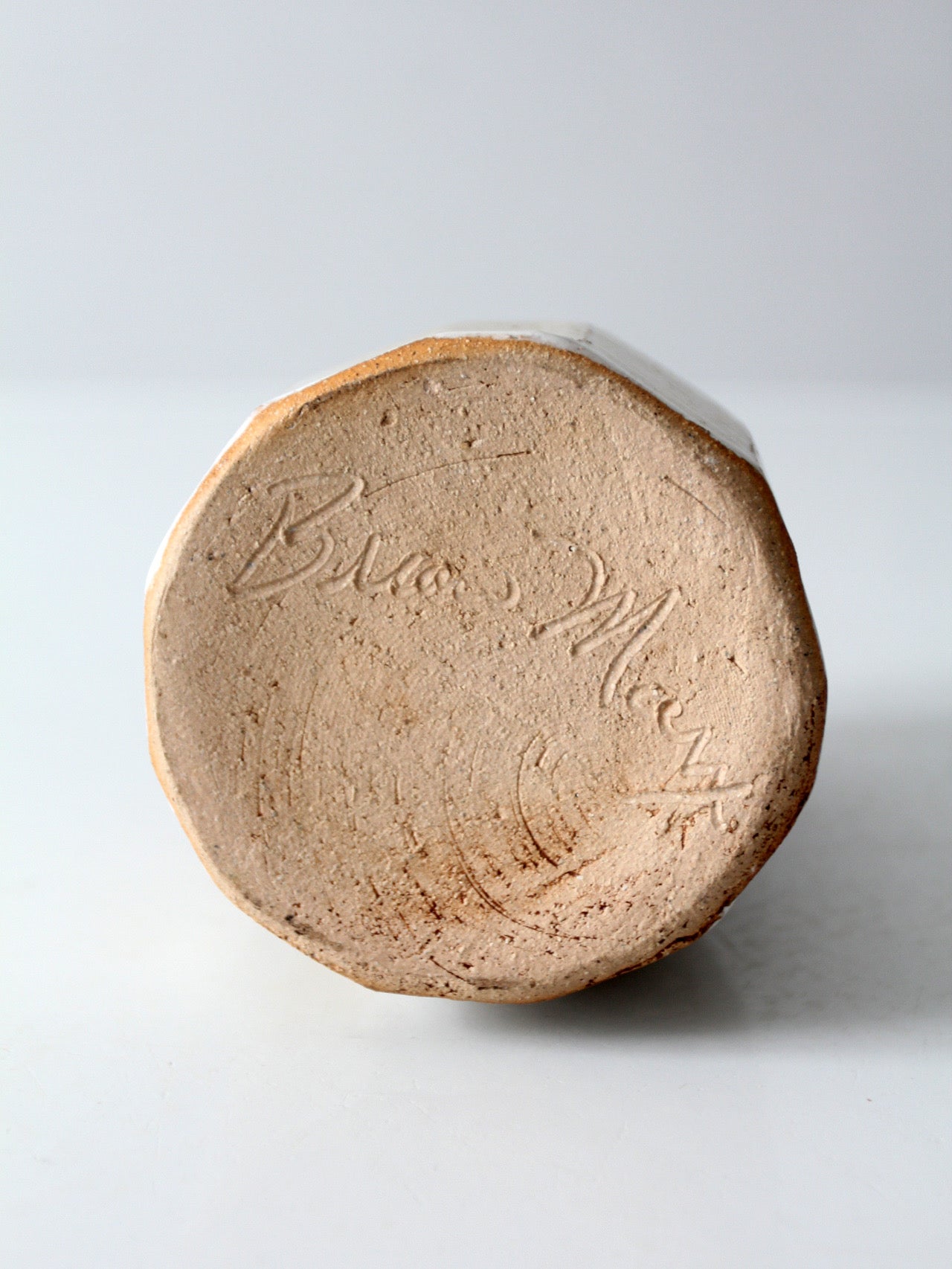 vintage handmade studio pottery vase