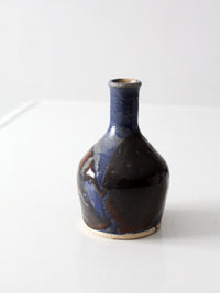 vintage 1970s handmade studio pottery vase