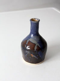 vintage 1970s handmade studio pottery vase