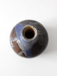 vintage 1970s handmade studio pottery vase