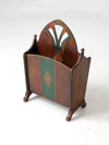 antique Art Nouveau magazine rack