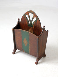 antique Art Nouveau magazine rack