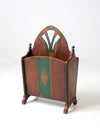 antique Art Nouveau magazine rack