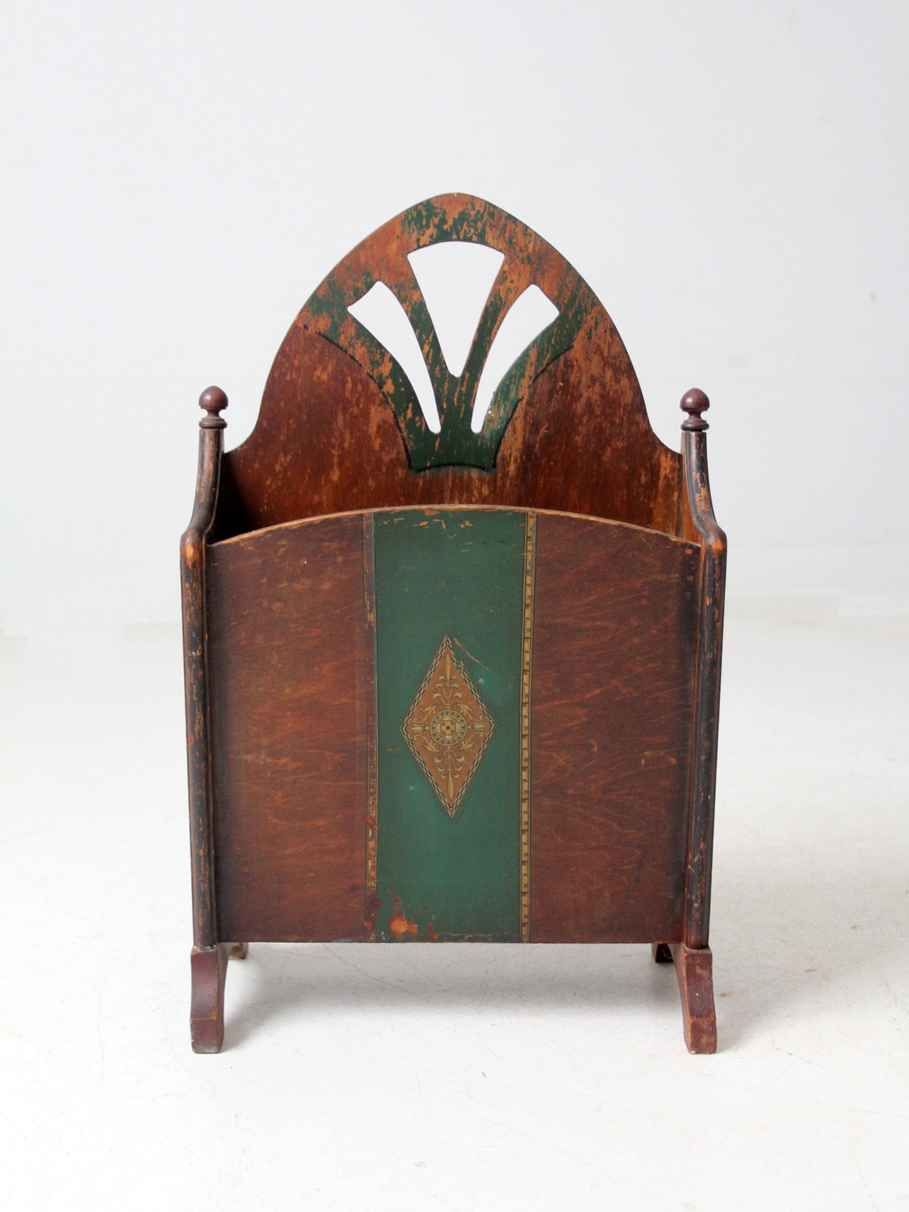 antique Art Nouveau magazine rack