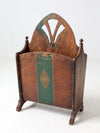 antique Art Nouveau magazine rack