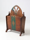 antique Art Nouveau magazine rack