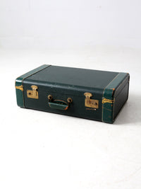 vintage green White Star luggage case