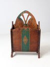 antique Art Nouveau magazine rack