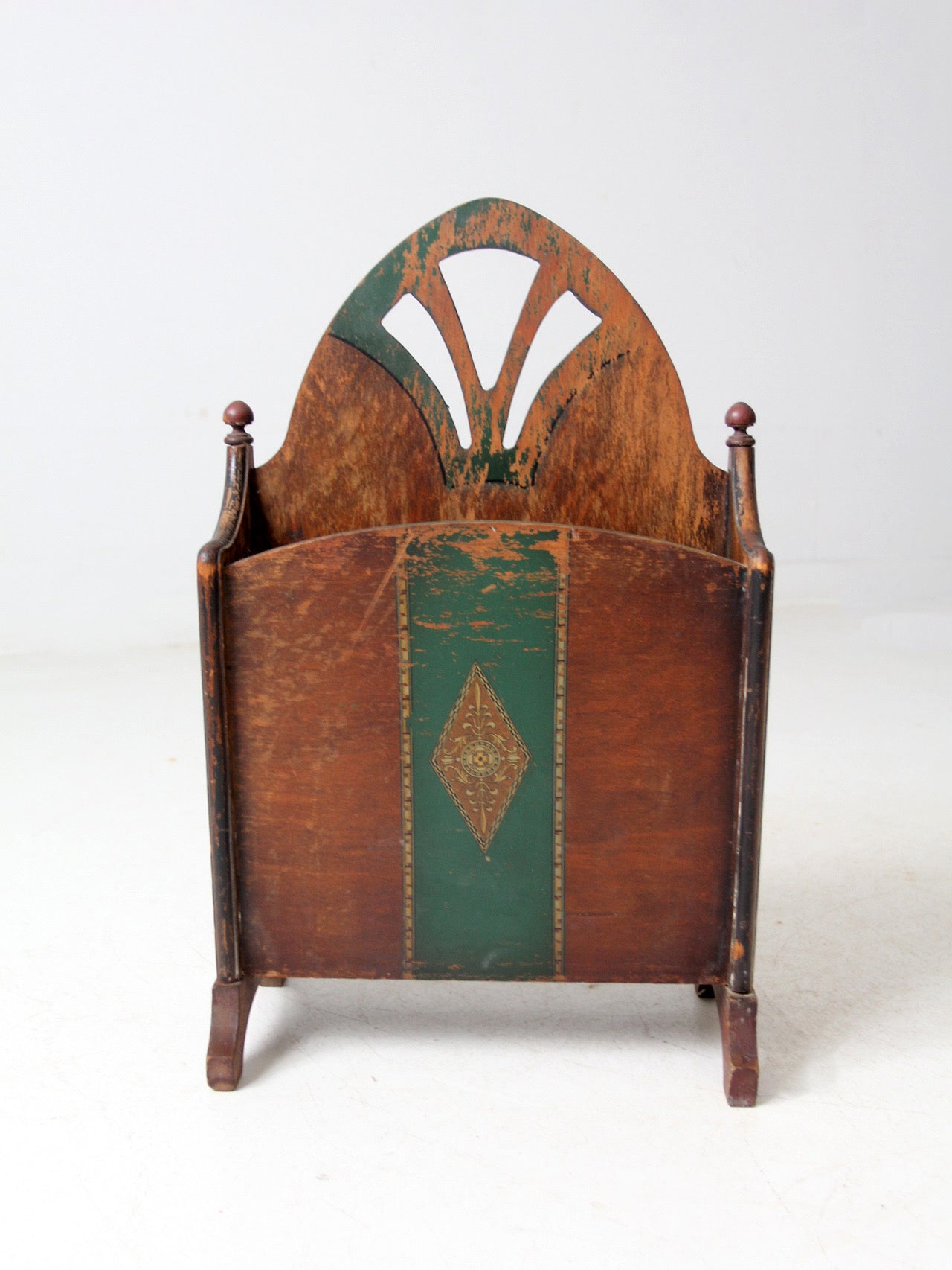 antique Art Nouveau magazine rack