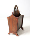 antique Art Nouveau magazine rack
