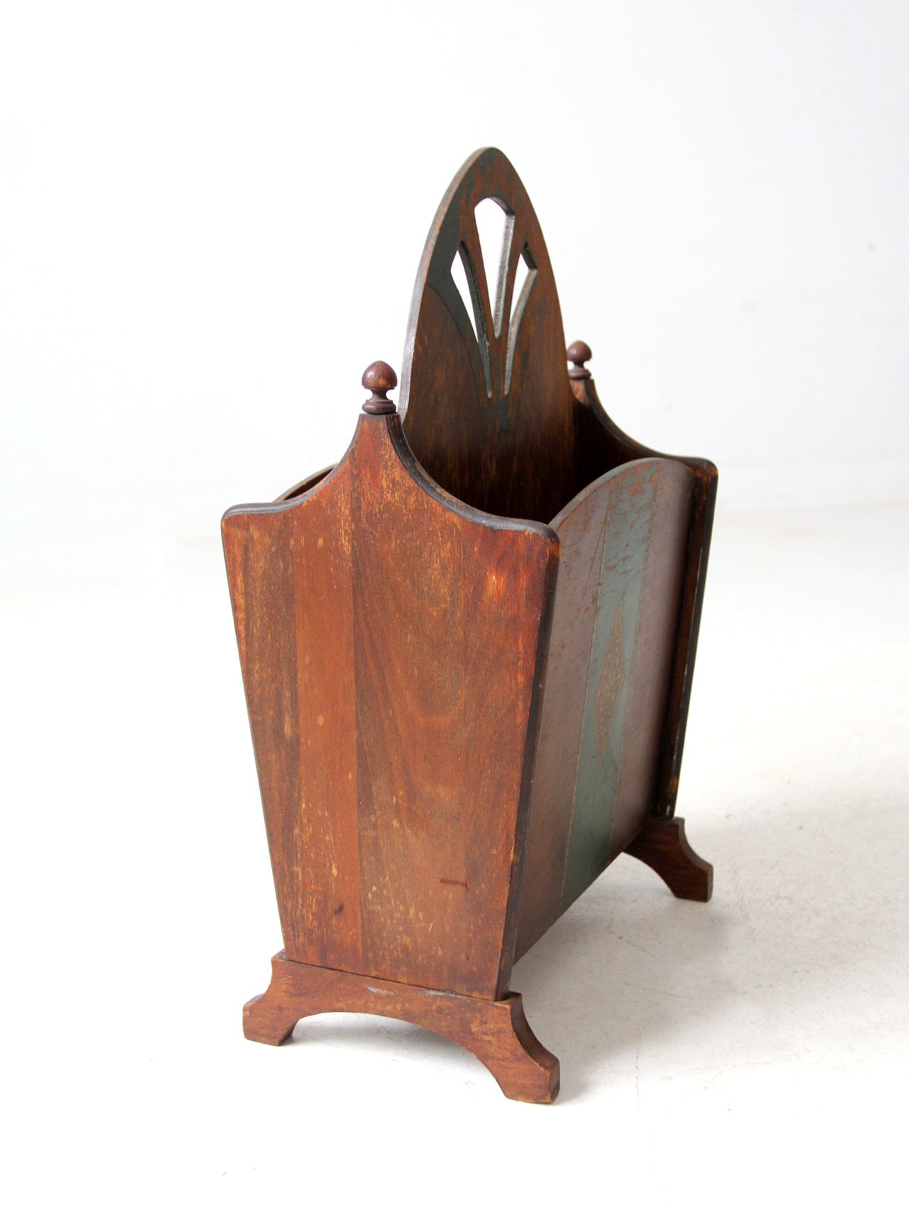 antique Art Nouveau magazine rack