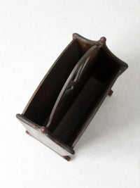 antique Art Nouveau magazine rack
