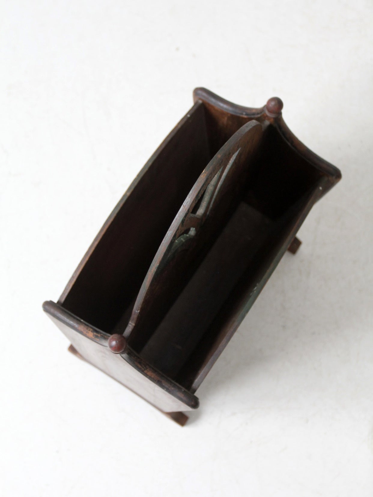 antique Art Nouveau magazine rack