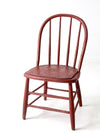 antique painted bow back spindle chair