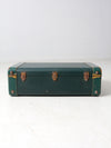 vintage green White Star luggage case