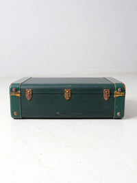 vintage green White Star luggage case