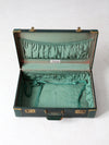 vintage green White Star luggage case