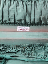 vintage green White Star luggage case