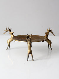mid-century brass deer stand