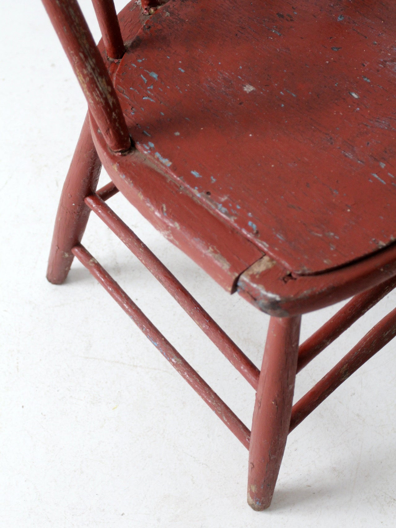 antique painted bow back spindle chair – 86 Vintage