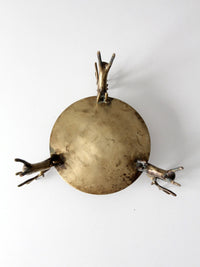 mid-century brass deer stand