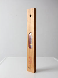 vintage Sears wood carpenter's level