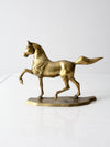 mid century brass horse figure