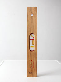 vintage Sears wood carpenter's level